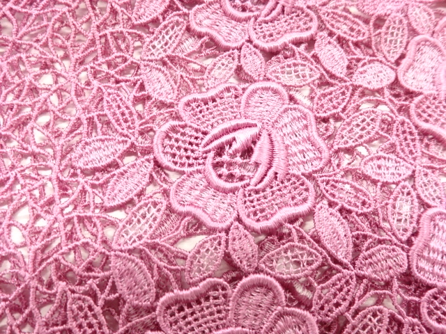  レース花模様ショール